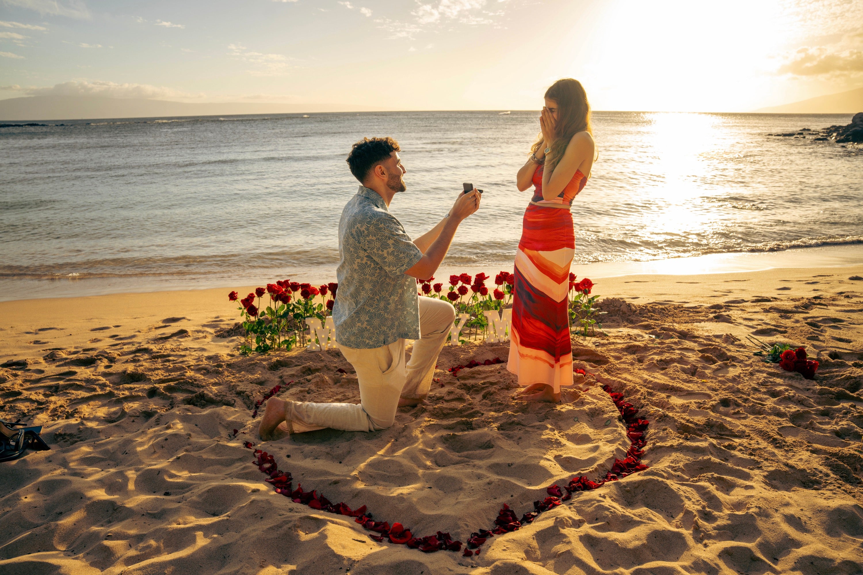 Romantic Beach Proposal